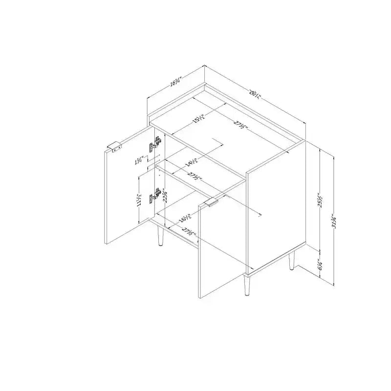 Isola Cucina Amaro South Shore: Contenitore, 4 Cassetti, 2 Ante, Superficie in Laminato