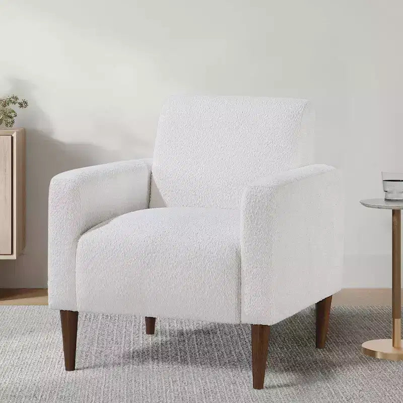 Poltrona moderna Comfort Pointe Cumulus, bianca