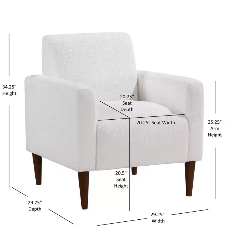 Poltrona moderna Comfort Pointe Cumulus, bianca
