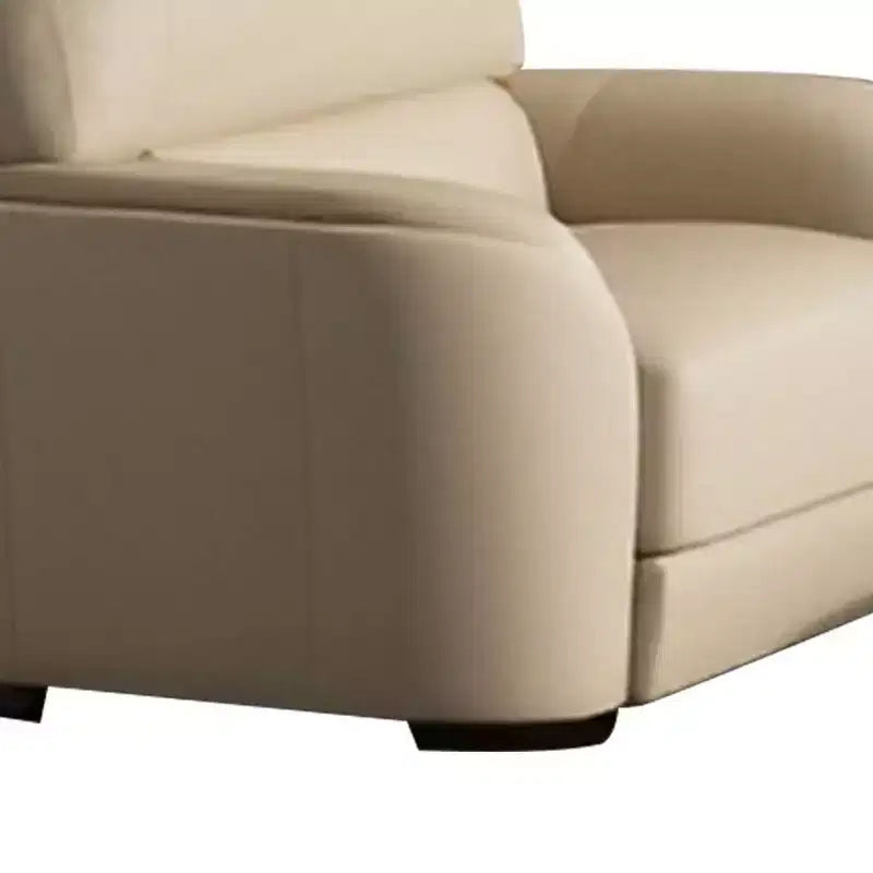 Acme Furniture Poltrona Edrice 43,3", pelle pieno fiore grigio ghiaccio: nessun montaggio, telaio in legno, cuscini fissi