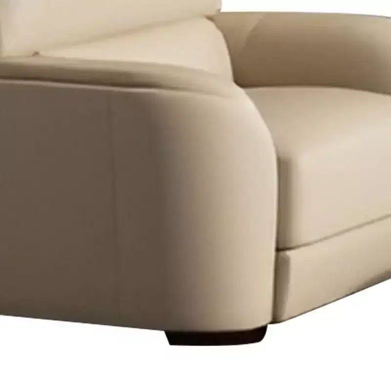Acme Furniture Poltrona Edrice 43,3", pelle pieno fiore grigio ghiaccio: nessun montaggio, telaio in legno, cuscini fissi