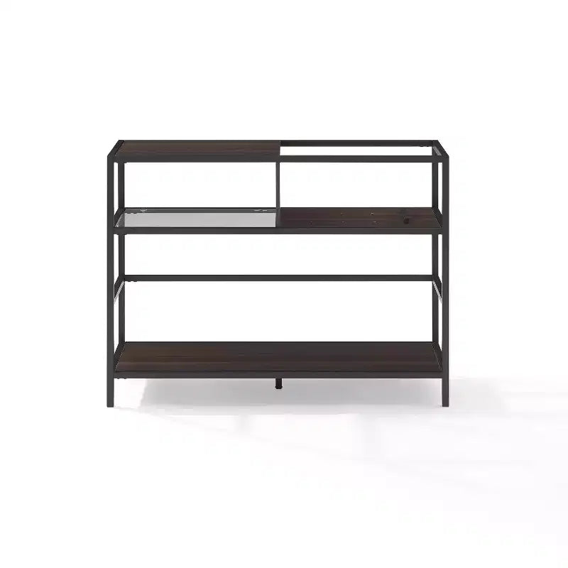 Provo Record Storage Console: Supporto multimediale Crosley con ripiano per giradischi, portadischi in vinile