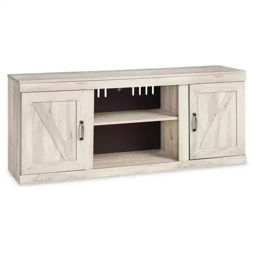 60" Bellaby TV Stand for TVs up to 65" White - Signature Design by Ashley: Media Console with Adjustable Shelves