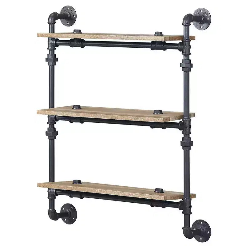 Libreria decorativa Brantley da 35" con finitura quercia e nero sabbia - Acme Furniture