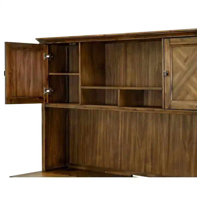 Martin Furniture Porter Credenza in Legno Tradizionale con Ante Marrone: 111,76 cm di altezza, nessun assemblaggio richiesto, 173,99 cm di larghezza