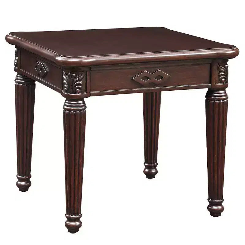 26" Chateau De Ville Accent Table Espresso Finish - Acme Furniture: Square No Assembly, Wood Composite