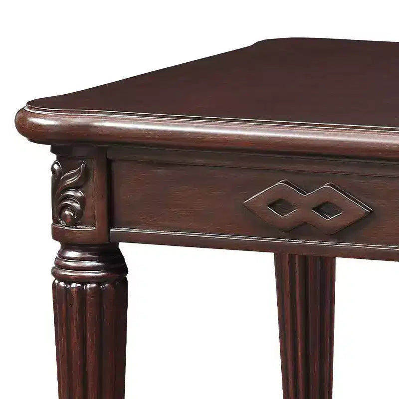 Tavolino d'appoggio Accent quadrato marrone, legno, singolo