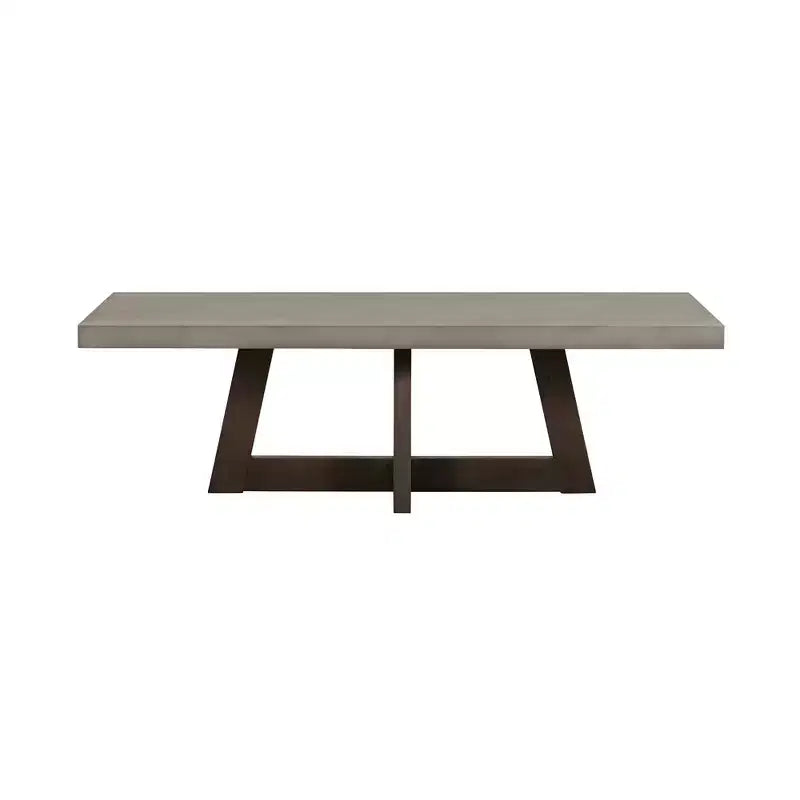 Tavolino da caffè rettangolare Elodie Cemento/Rovere Grigio Scuro - Armen Living