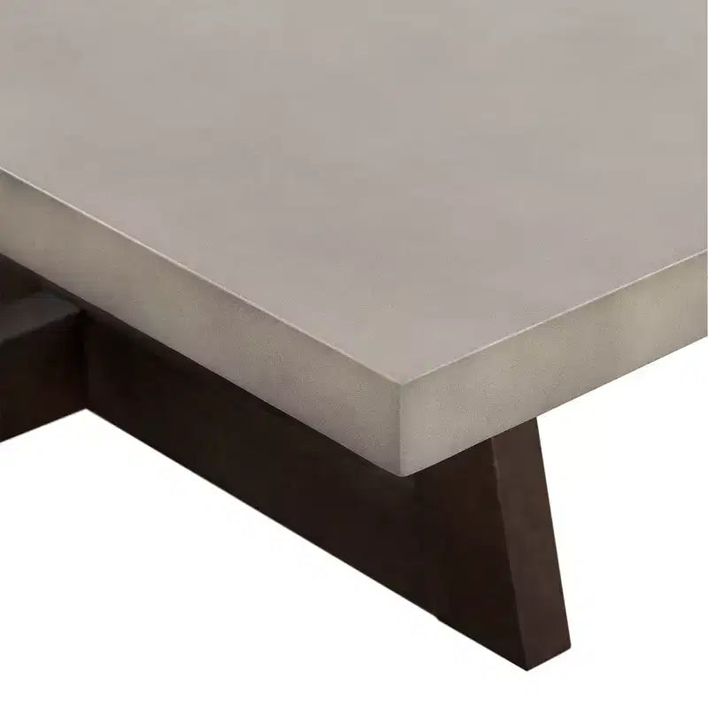 Tavolino da caffè rettangolare Elodie Cemento/Rovere Grigio Scuro - Armen Living
