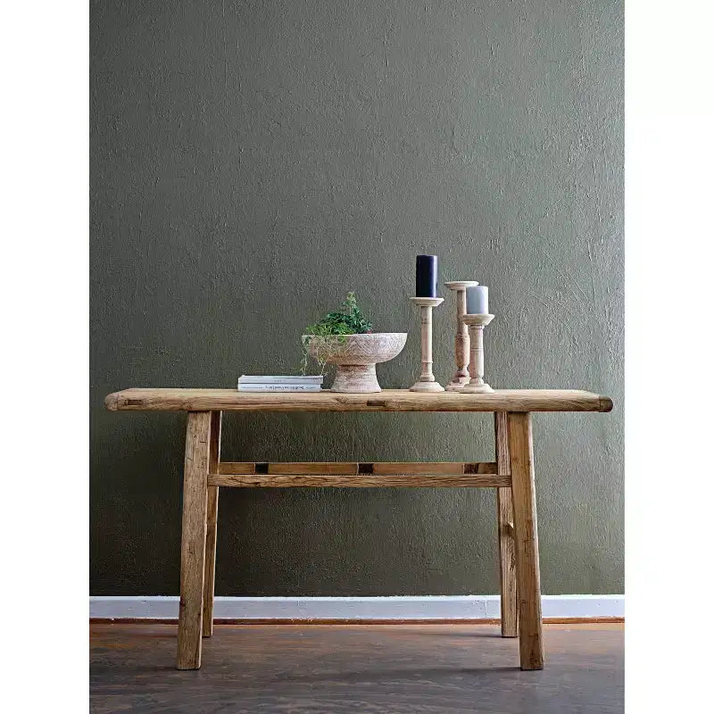 Tavolo Consolle Elm Wood Storied Home Naturale