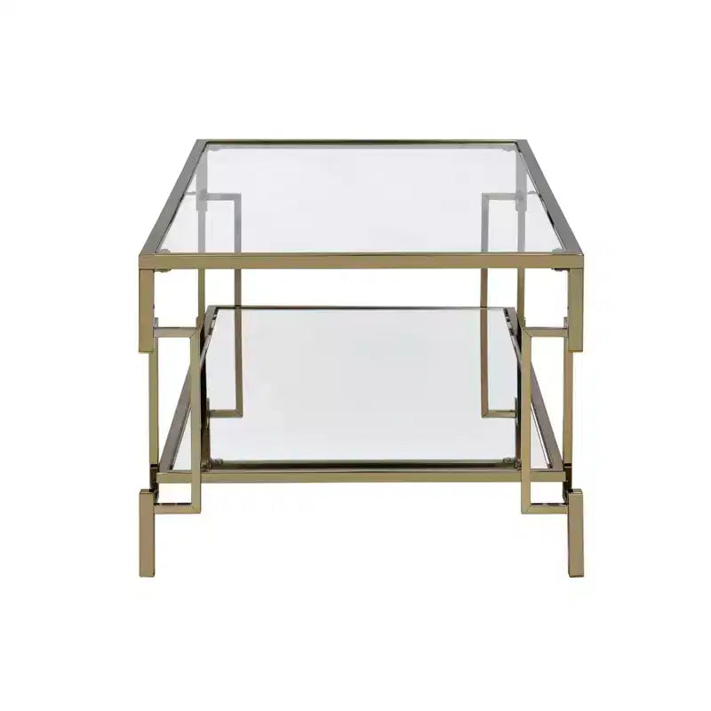Tavolino da caffè contemporaneo 43" Costa Mesa Champagne - miBasics
