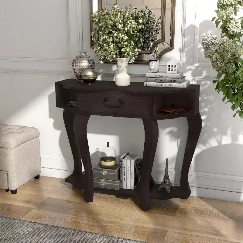 Consolle da 41" Lakeland Transitional Espresso - miBasics