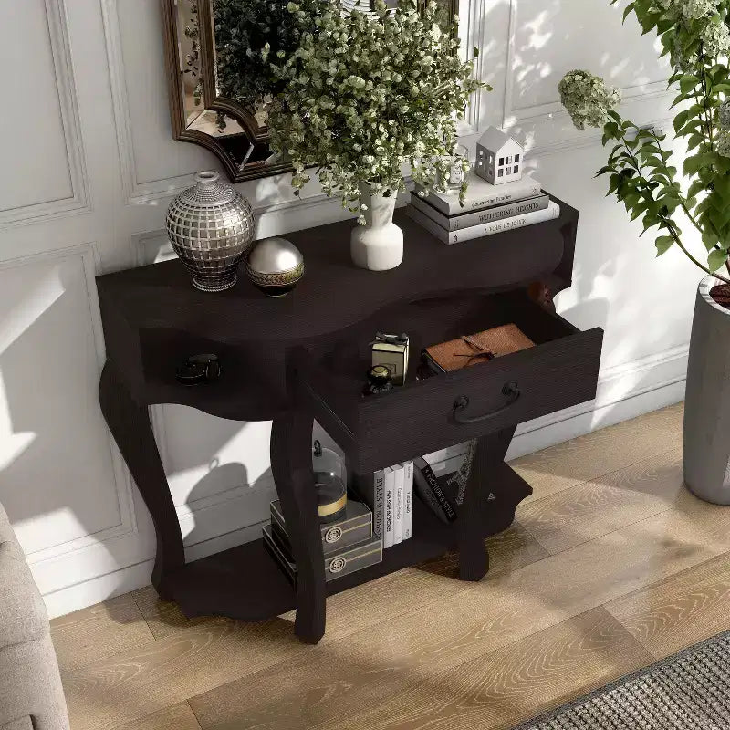 Consolle da 41" Lakeland Transitional Espresso - miBasics