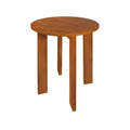 16" Round Side End Table with American Gum Wood Sweet Oak - Flora Home