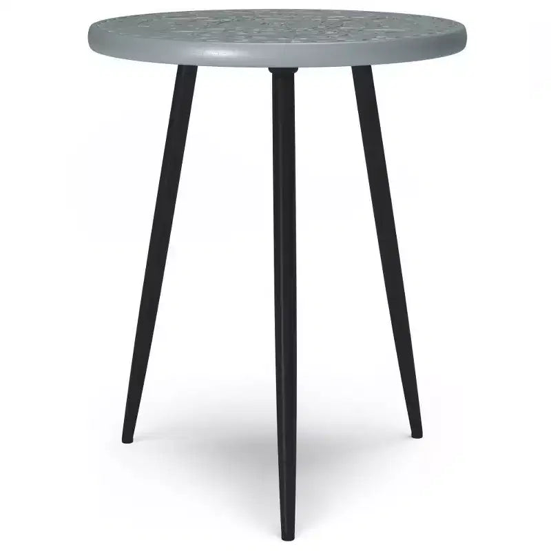 Tavolino Bloomfield grigio - WyndenHall: Design industriale moderno, ferro e legno di mango, capacità 22,7 kg