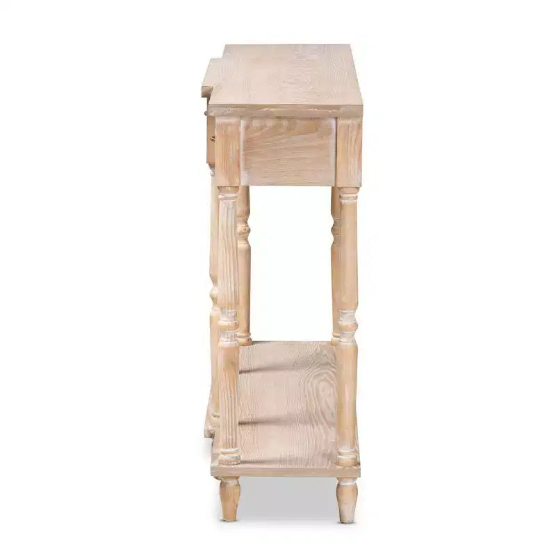 Tavolo Consolle Rovere Marrone – 3 Cassetti, 1 Persona