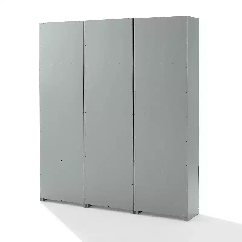Set da ingresso Harper 3 pz con 3 armadietti dispensa grigio - Crosley