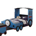 Tobi 82" Full Bed Blue/Red and Black Train - Acme Furniture: Sturdy Metal Frame, No Box Spring Needed