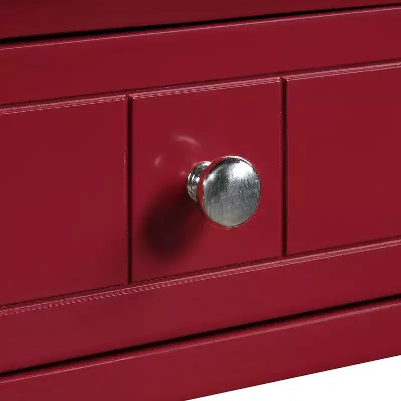 Tavolino d'appoggio quadrato multicolore con cassetto e ripiano, 1 pezzo