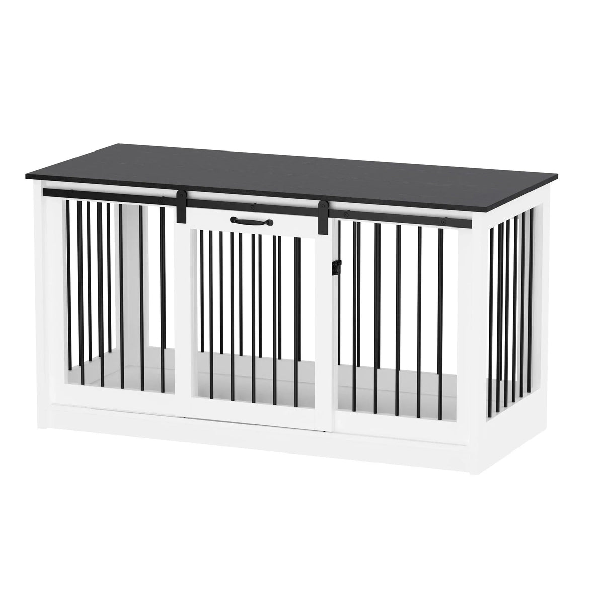 Pet Residence with Iron Tube Reinforcement Stylish & Sturdy Dog Crate