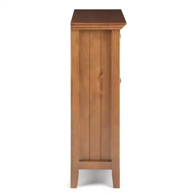 Marrone Naturale Invecchiato / Castano / Grigio / Nero / Bianco / Blu – Mobile ingresso in legno massello con ante e cassetti, 2 ante 2 cassetti, Montaggio per 1 persona