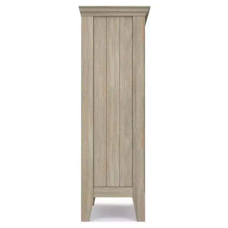 Marrone Naturale Invecchiato / Castano / Grigio / Nero / Bianco / Blu – Mobile ingresso in legno massello con ante e cassetti, 2 ante 2 cassetti, Montaggio per 1 persona