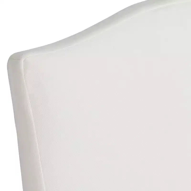 Sedia da pranzo con rotelle Pearl Camel Back Slipcover, 1 posto