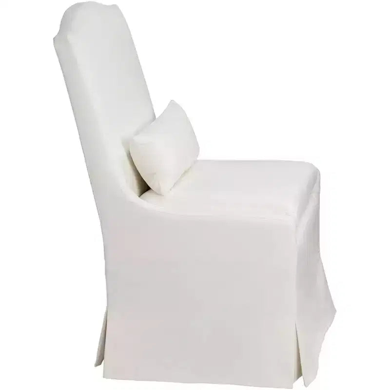 Sedia da pranzo con rotelle Pearl Camel Back Slipcover, 1 posto