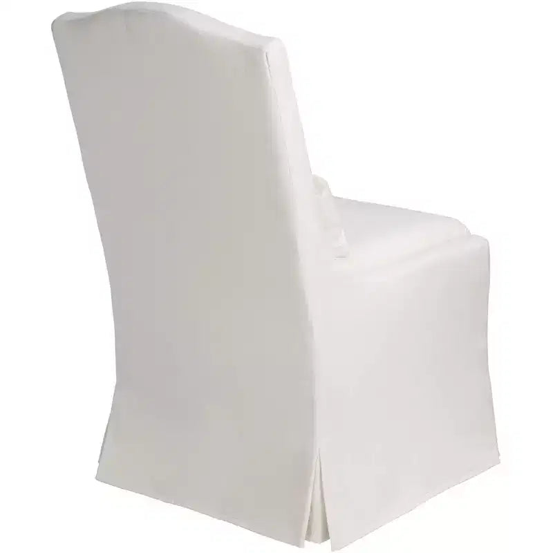 Sedia da pranzo con rotelle Pearl Camel Back Slipcover, 1 posto