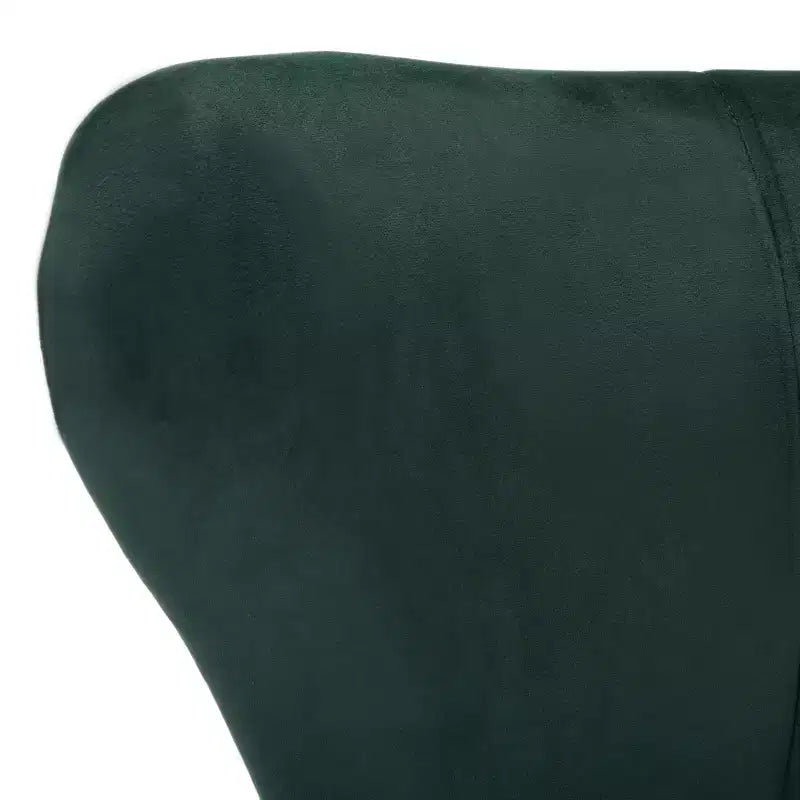Poltrona a orecchioni di design Forest Green / Shale / Slate Blue e Oro – Velluto, Posto singolo