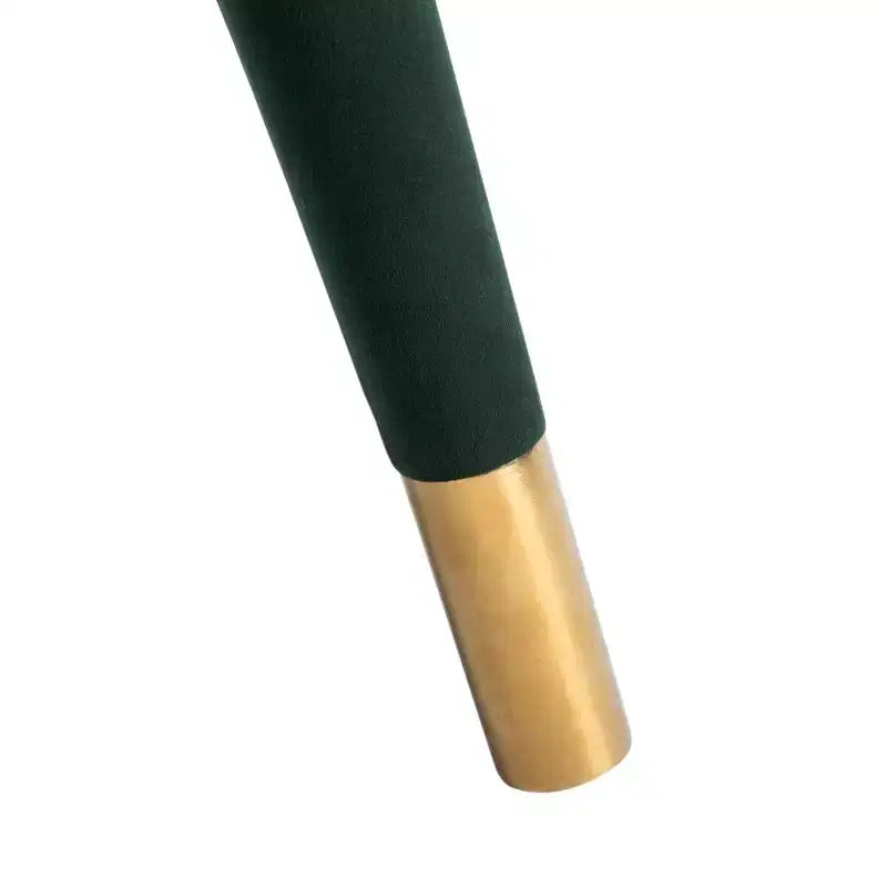 Poltrona a orecchioni di design Forest Green / Shale / Slate Blue e Oro – Velluto, Posto singolo