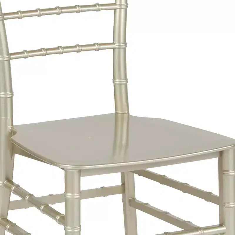 Sedia Chiavari impilabile in resina Nera / Champagne / Oro / Mogano / Oro rosa / Argento / Bianca – 1 posto