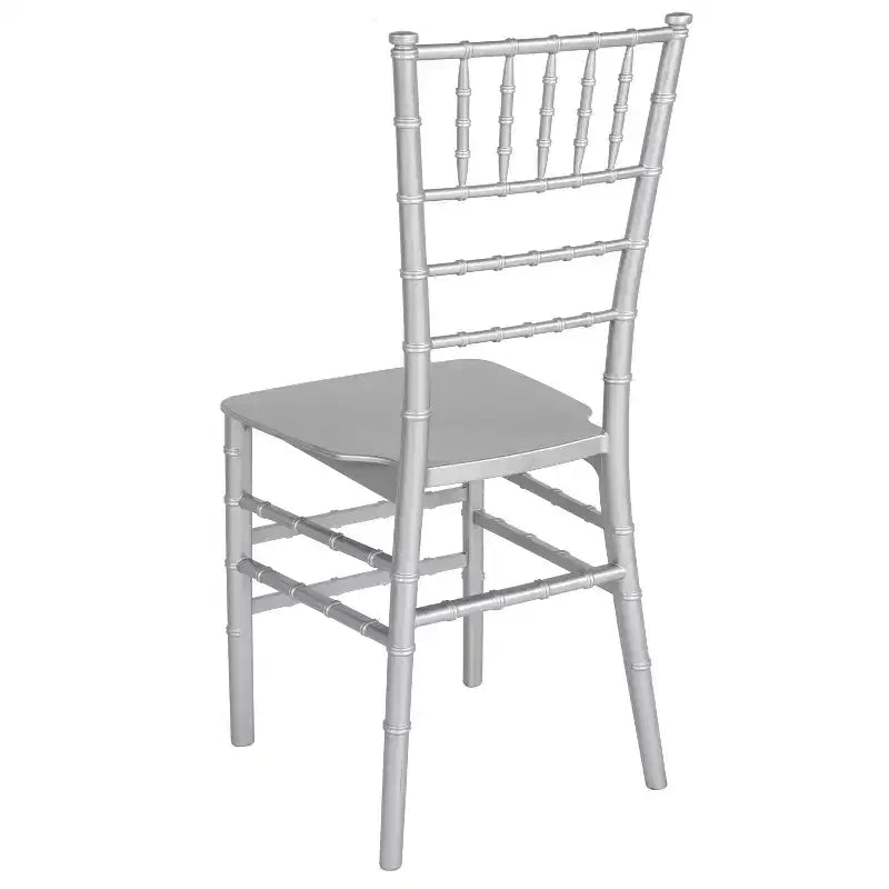 Sedia Chiavari impilabile in resina Nera / Champagne / Oro / Mogano / Oro rosa / Argento / Bianca – 1 posto