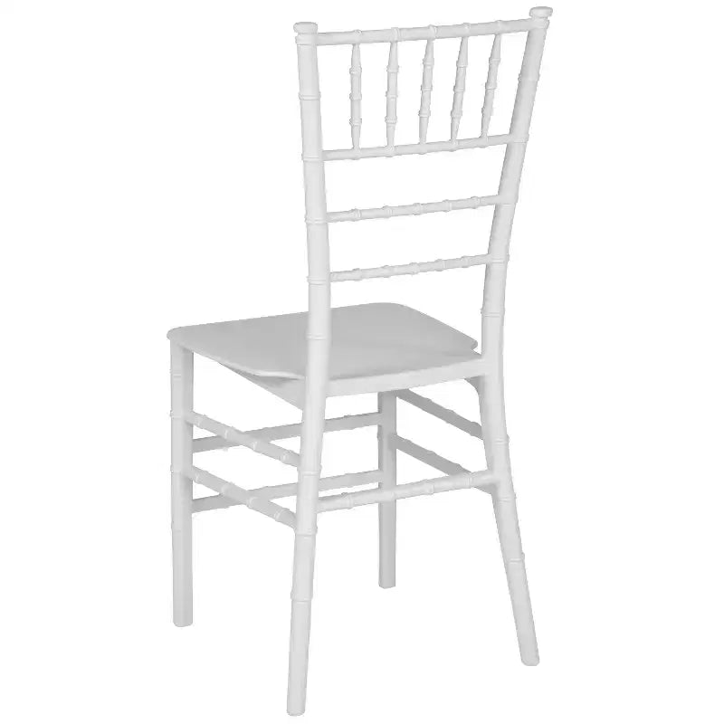 Sedia Chiavari impilabile in resina Nera / Champagne / Oro / Mogano / Oro rosa / Argento / Bianca – 1 posto