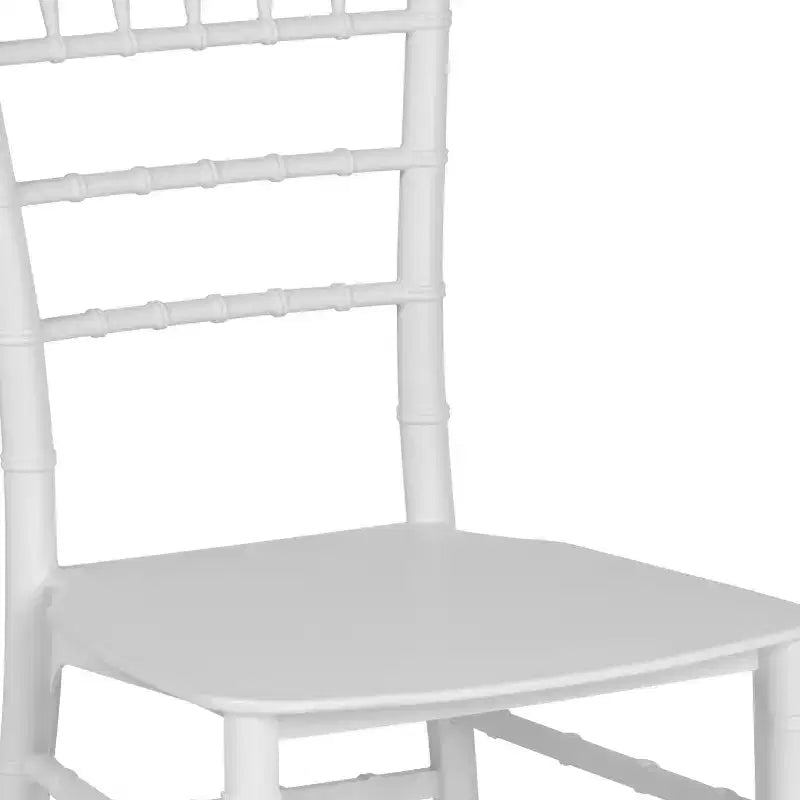 Sedia Chiavari impilabile in resina Nera / Champagne / Oro / Mogano / Oro rosa / Argento / Bianca – 1 posto