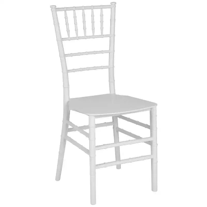Sedia Chiavari impilabile in resina Nera / Champagne / Oro / Mogano / Oro rosa / Argento / Bianca – 1 posto