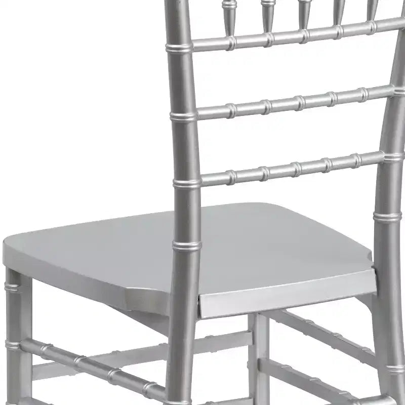 Nero / Champagne / Oro / Bianco / Argento / Peltro / Mogano – Sedia impilabile Chiavari in resina, 1 posto