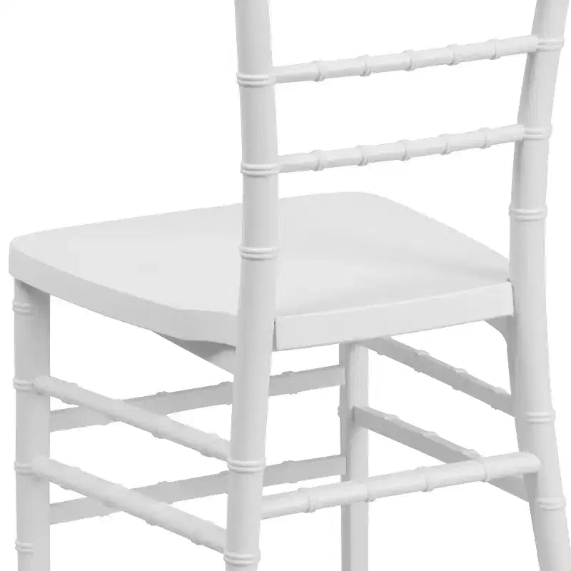 Nero / Champagne / Oro / Bianco / Argento / Peltro / Mogano – Sedia impilabile Chiavari in resina, 1 posto