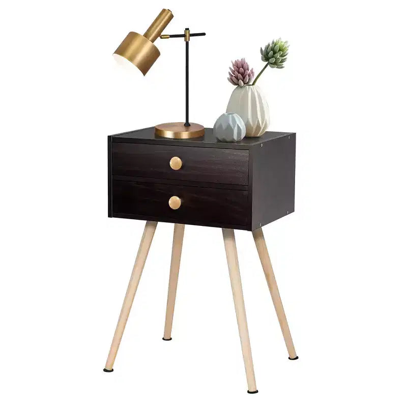 Comodino Espresso a 2 cassetti, set da 2