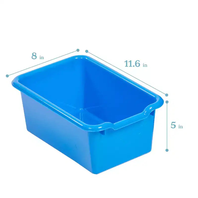 Armadietto appendiabiti a 5 sezioni con panca e contenitori a secchiello, colori assortiti/blu/trasparente/contemporaneo/toni della terra, per 5 bambini