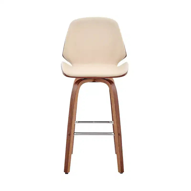 26 Arabela Sgabello da Bar Altezza Bancone con Sedile in Pelle - Armen Living