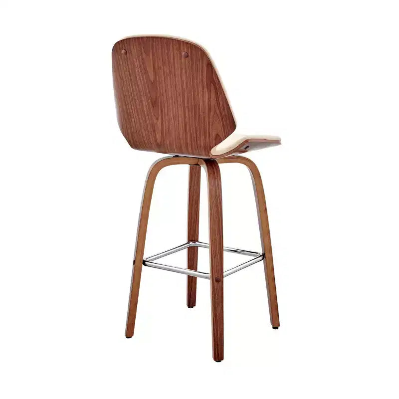 26 Arabela Sgabello da Bar Altezza Bancone con Sedile in Pelle - Armen Living