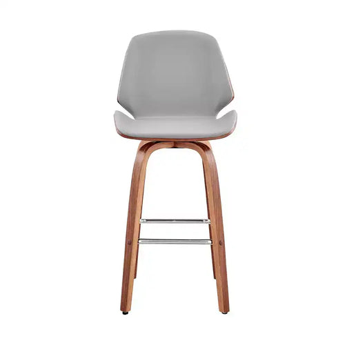26 Arabela Sgabello da Bar Altezza Bancone con Sedile in Pelle - Armen Living