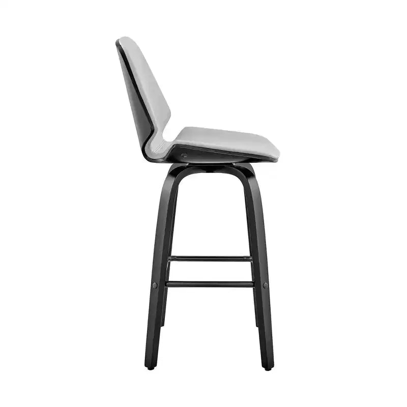 26 Arabela Sgabello da Bar Altezza Bancone con Sedile in Pelle - Armen Living