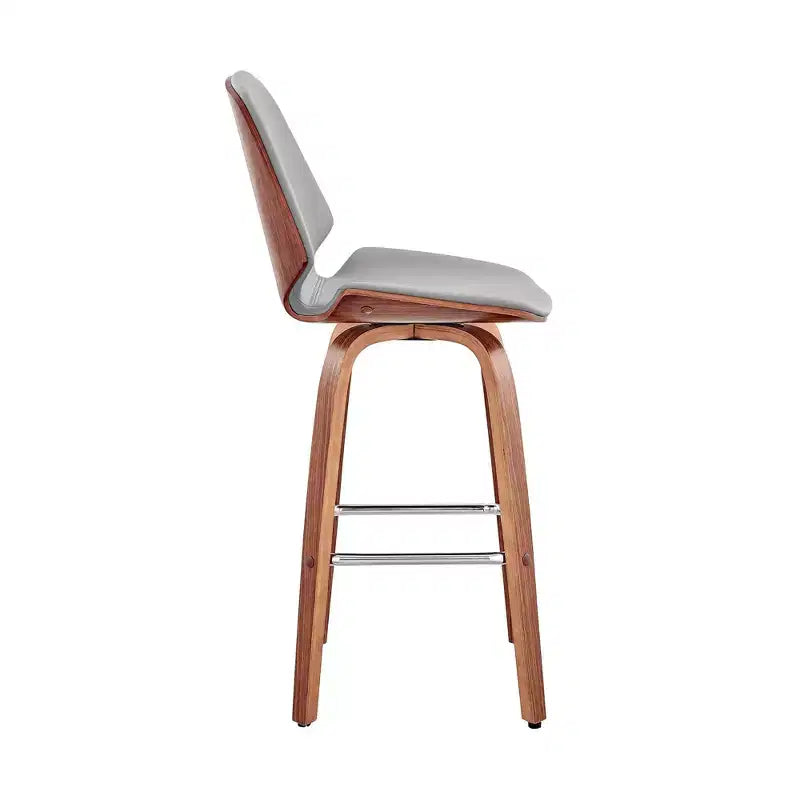 26 Arabela Sgabello da Bar Altezza Bancone con Sedile in Pelle - Armen Living