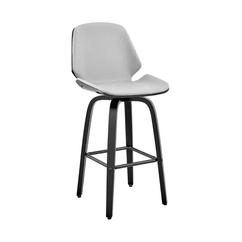 26 Arabela Sgabello da Bar Altezza Bancone con Sedile in Pelle - Armen Living