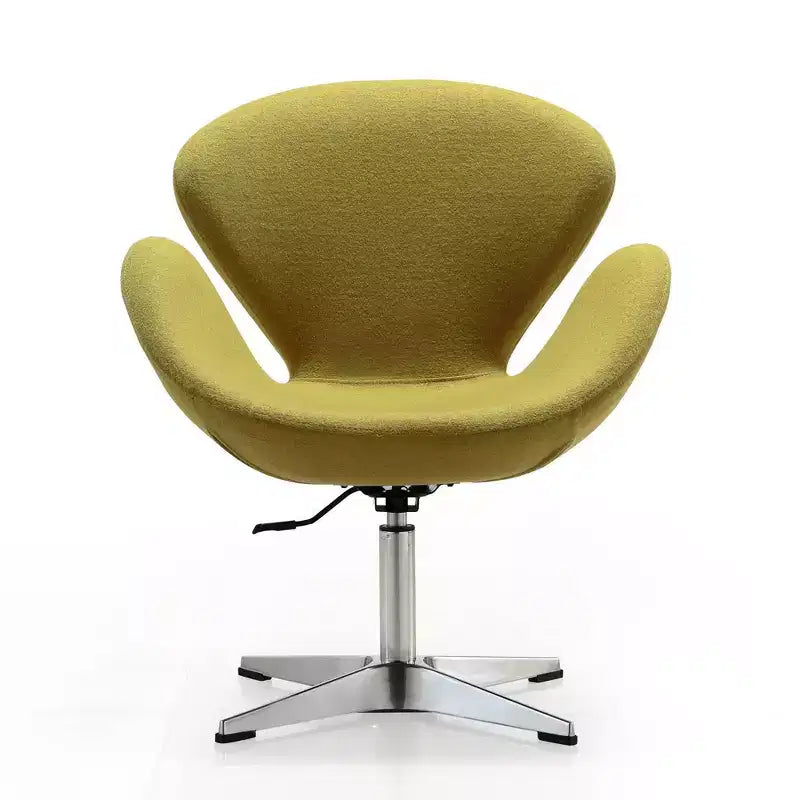 Sedia girevole regolabile in misto lana lampone - Manhattan Comfort