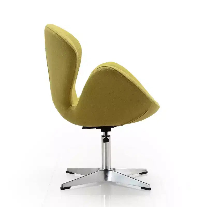 Sedia girevole regolabile in misto lana lampone - Manhattan Comfort
