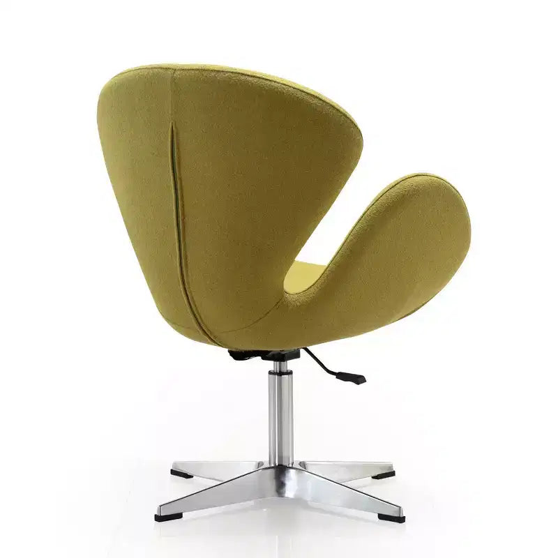 Sedia girevole regolabile in misto lana lampone - Manhattan Comfort