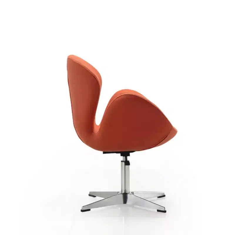 Sedia girevole regolabile in misto lana lampone - Manhattan Comfort
